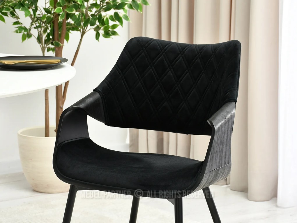 Scaun Rolf K (negru). 1111249