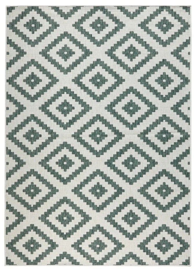 Covor adecvat pentru exterior NORTHRUGS Malta, 200 x 290 cm, verde - crem
