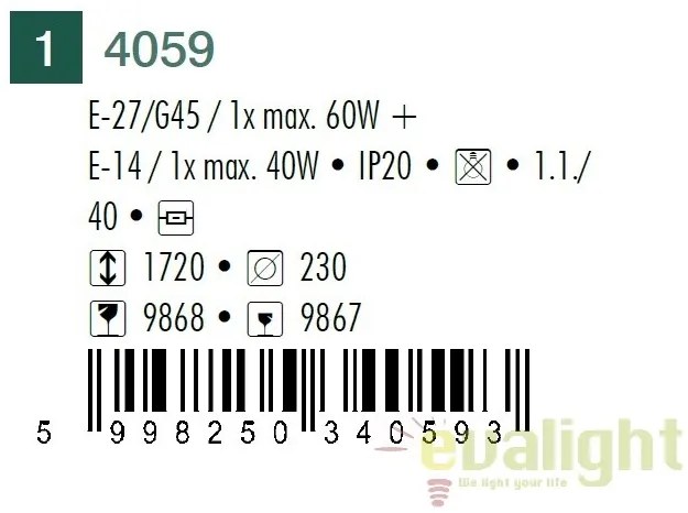 Lampadar modern, Lampa de podea, Diana 4059 RX