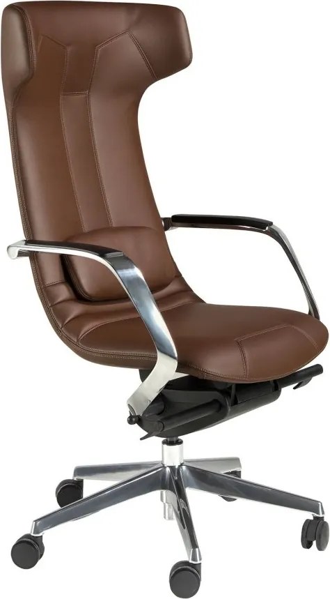 Scaun de birou modern piele sintetica Brown