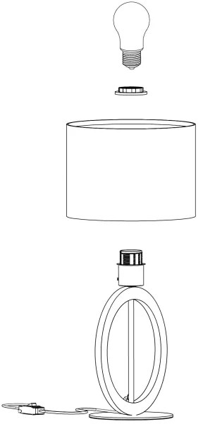 Lampă de masă BASILDON 1xE27/40W/230V Eglo 43569