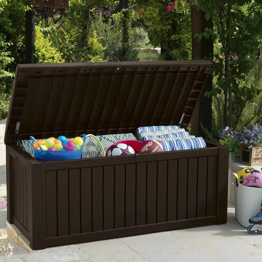 Cutie de grădină maro ROCKWOOD 570 L