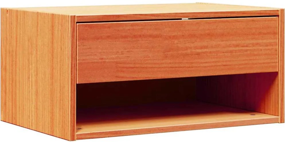 vidaXL Noptieră Maroniu cerat 50 x 32,5 x 24 cm Lemn masiv de pin