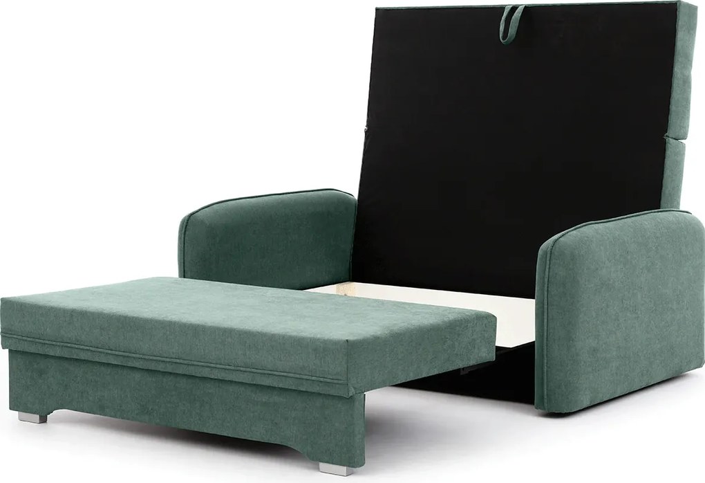 OFERTA Canapea extensibila 2 locuri LAINE, verde Calitatea a II-a