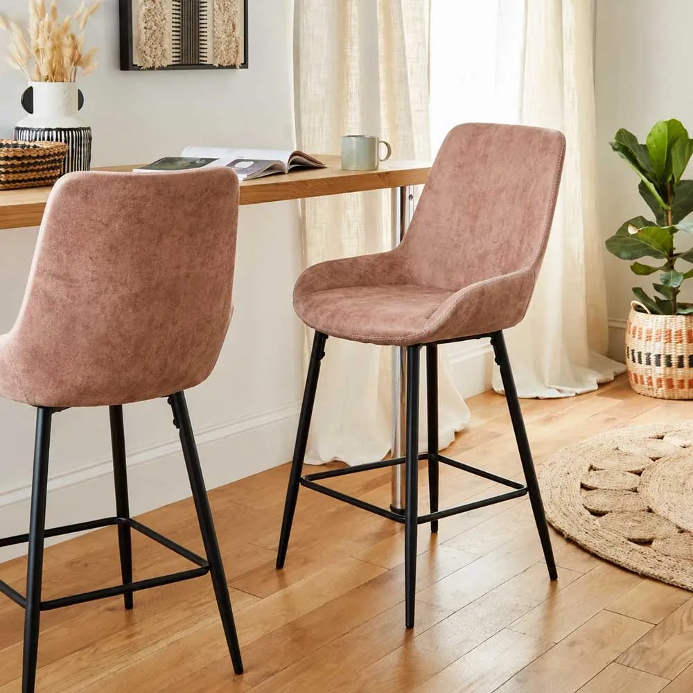 Scaun de bar roz ABS 146 – Design elegant, durabil, modern