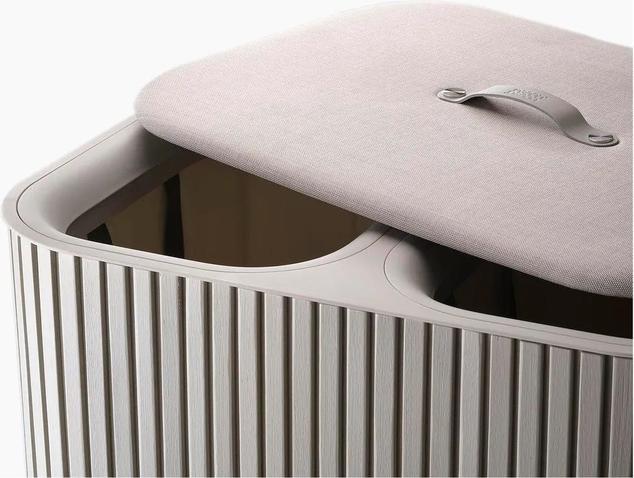 Coș de rufe bej 2x45 l din bambus Tota Luxe – Joseph Joseph