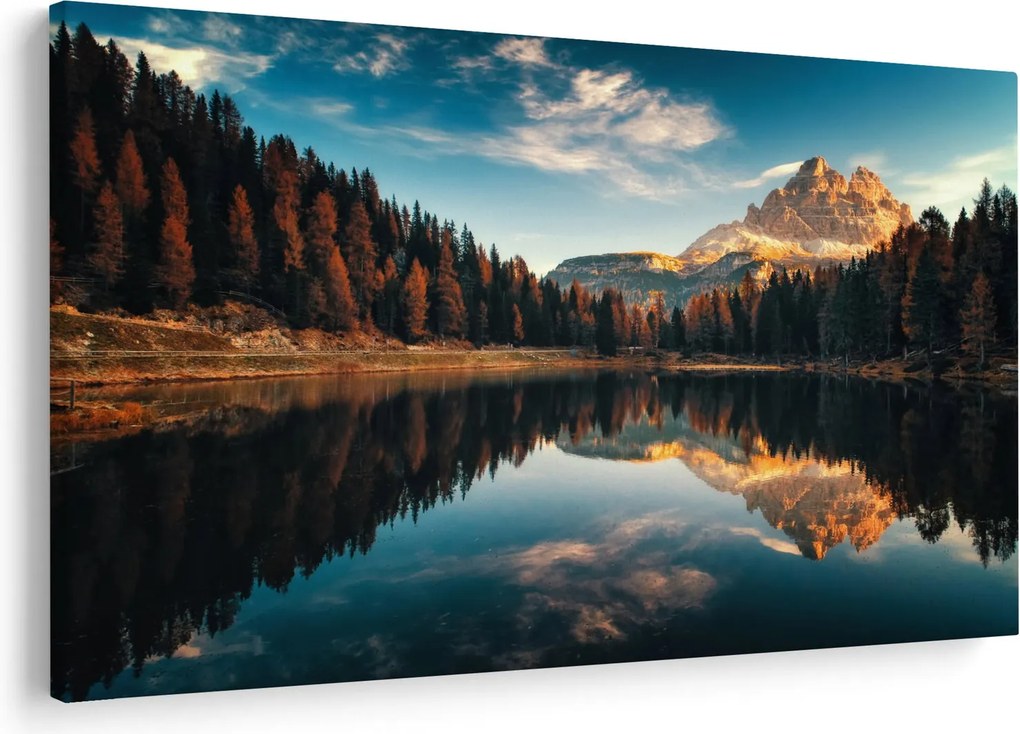 Tablou - Alpi, Italia, Dolomiți, Lago Antorno (90x60 cm)