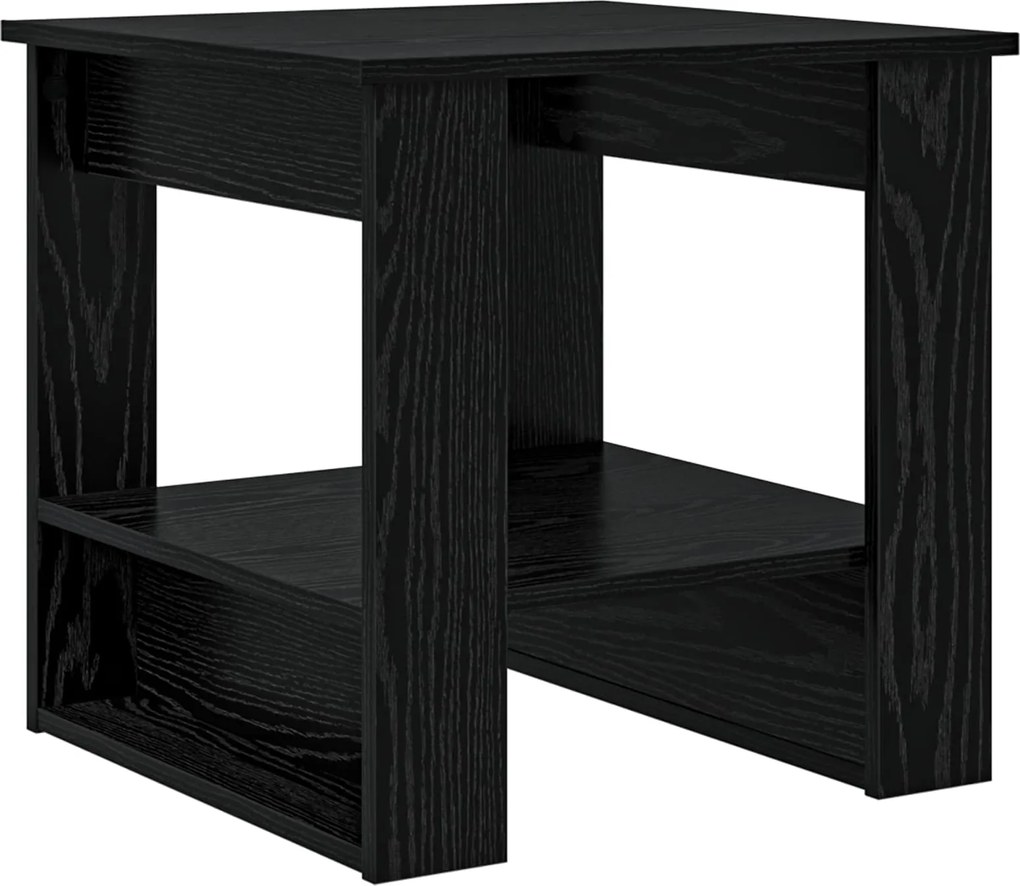 vidaXL Masă de cafea Stejar Negru 51 x 50 x 50 cm Lemn compozit