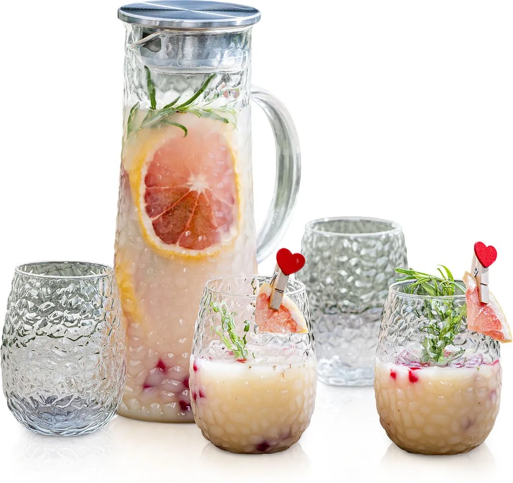 Set carafă și pahare 4Home Raindrop Hot&Cool