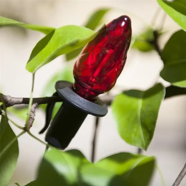 Instalație luminoasă LED de exterior pentru Crăciun CONE FILAMENT 20xE10, 19 m, multicolor / alb cald, IP44