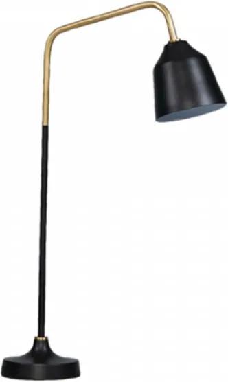 Lampa neagra din fier si alama pentru birou 68 cm Bianca Black LifeStyle Home Collection
