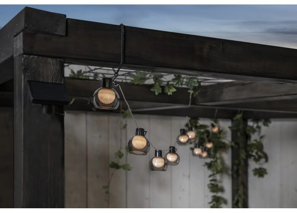 Șirag luminos pentru exterior cu LED Star Trading Smoky, lungime 2,7 m
