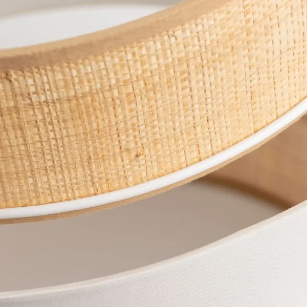 Abajur universal KERIA, Ø 40 cm, bej/alb