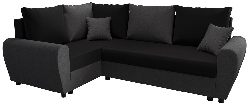 Colțar Fleur Plus (Negru + Gri) (S). 1057104