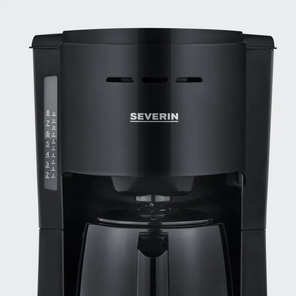 Severin KA 9306 - Cafetieră cu carafă termică 1 l 1000W/230V neagră