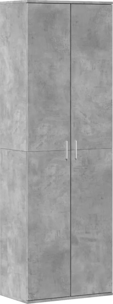 vidaXL Dulap înalt, gri beton, 60x35x180 cm, lemn prelucrat