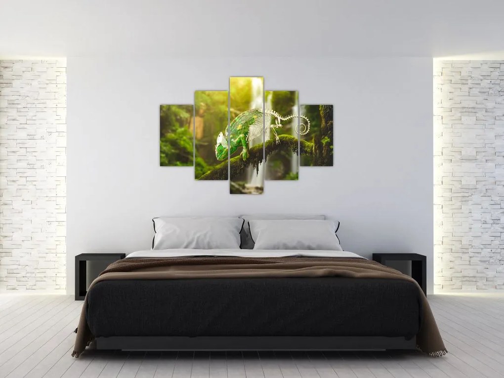 Tablou cu șopârlă (150x105 cm)