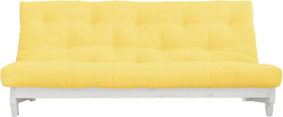Canapea extensibilă Karup Design Fresh White/Yellow