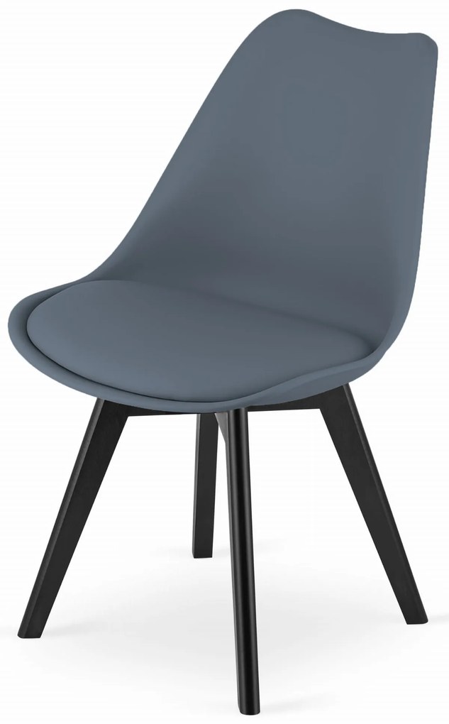 OFERTA Scaun gri inchis BALI MARK cu picioare negre, clasa II calitate.