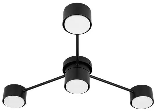 Plafoniera Guliver, 4xGX53, 85 cm, neagra, Masterled