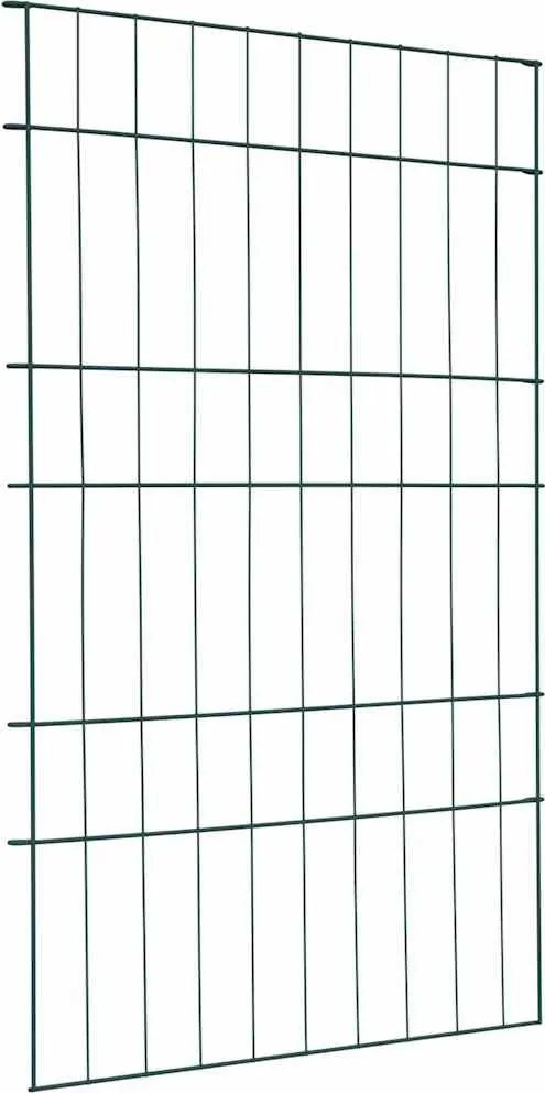 vidaXL Set gard pentru iaz 8 pcs Verde 50 x 80 cm Oțel