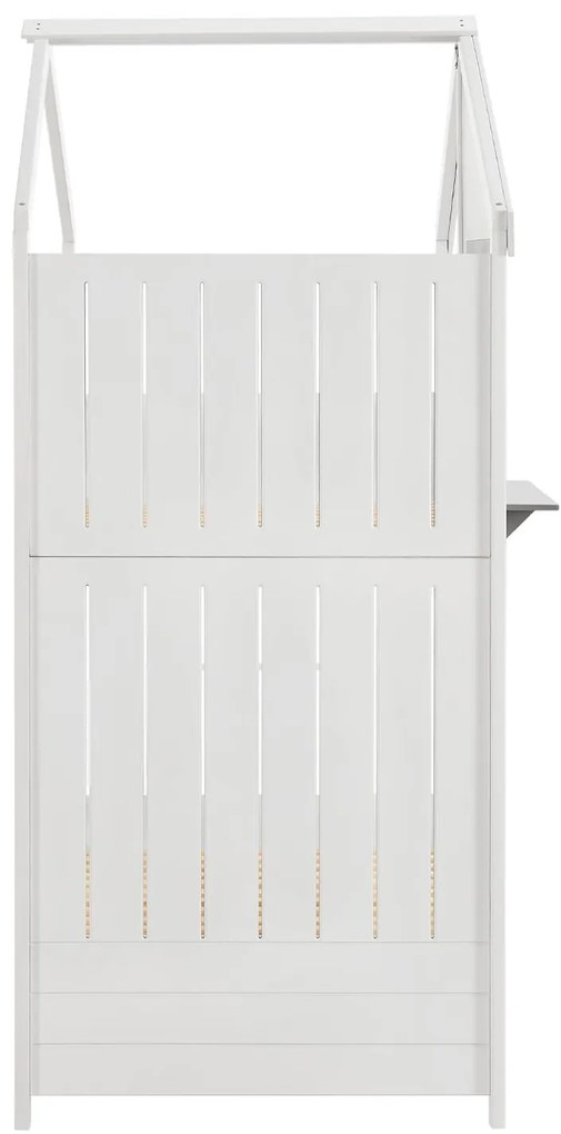 Pat supraetajat pentru copii Dream House 90 x 200 cm cu 2 paturi si o scara