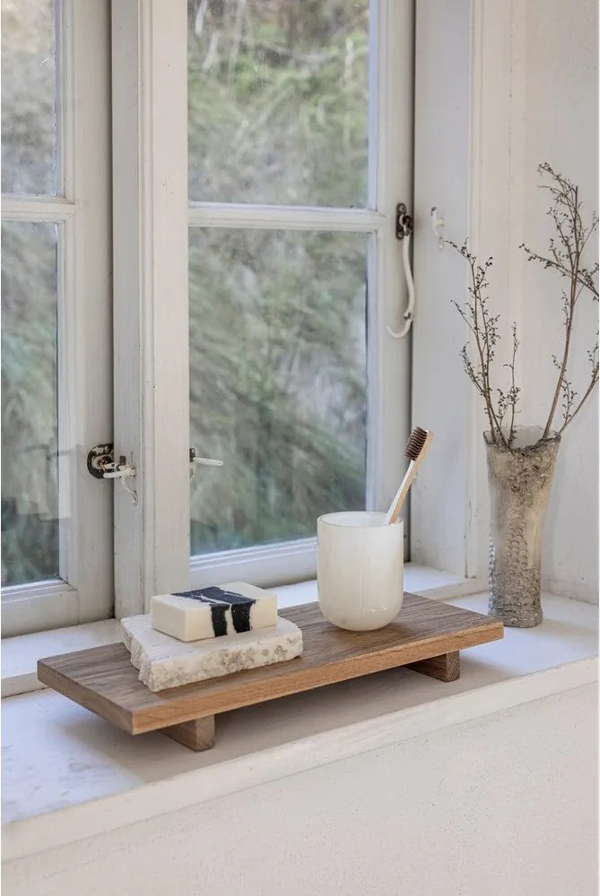 Suport pentru periuța de dinți crem din sticlă Opal – Mette Ditmer Denmark