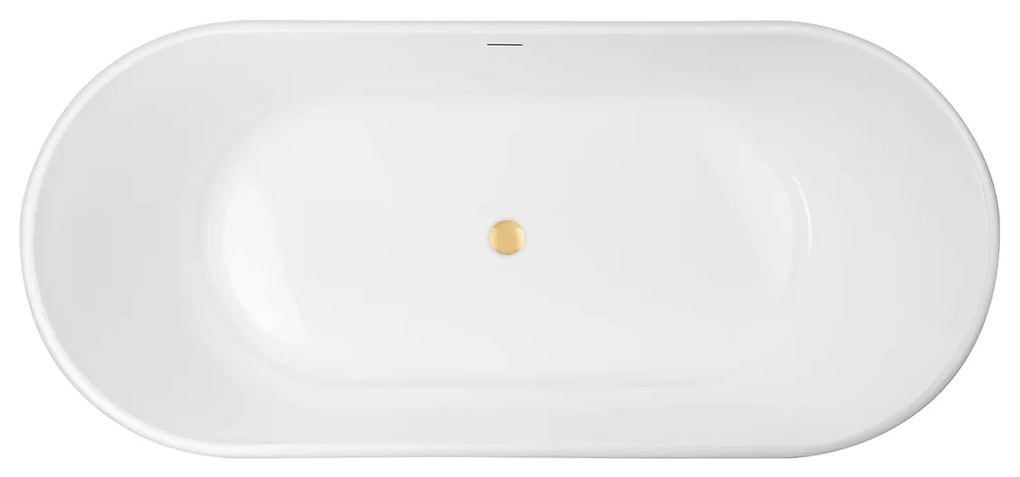 Set cadă freestanding Oltens Inga 12004000, capac pentru dop chiuvetă Oltens 09002810