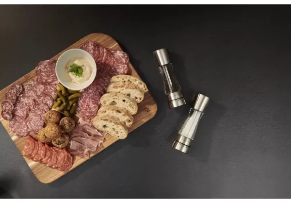 Cole&Mason DERWENT set 2 râșnițe sare și piper, 19 cm, crom lucios