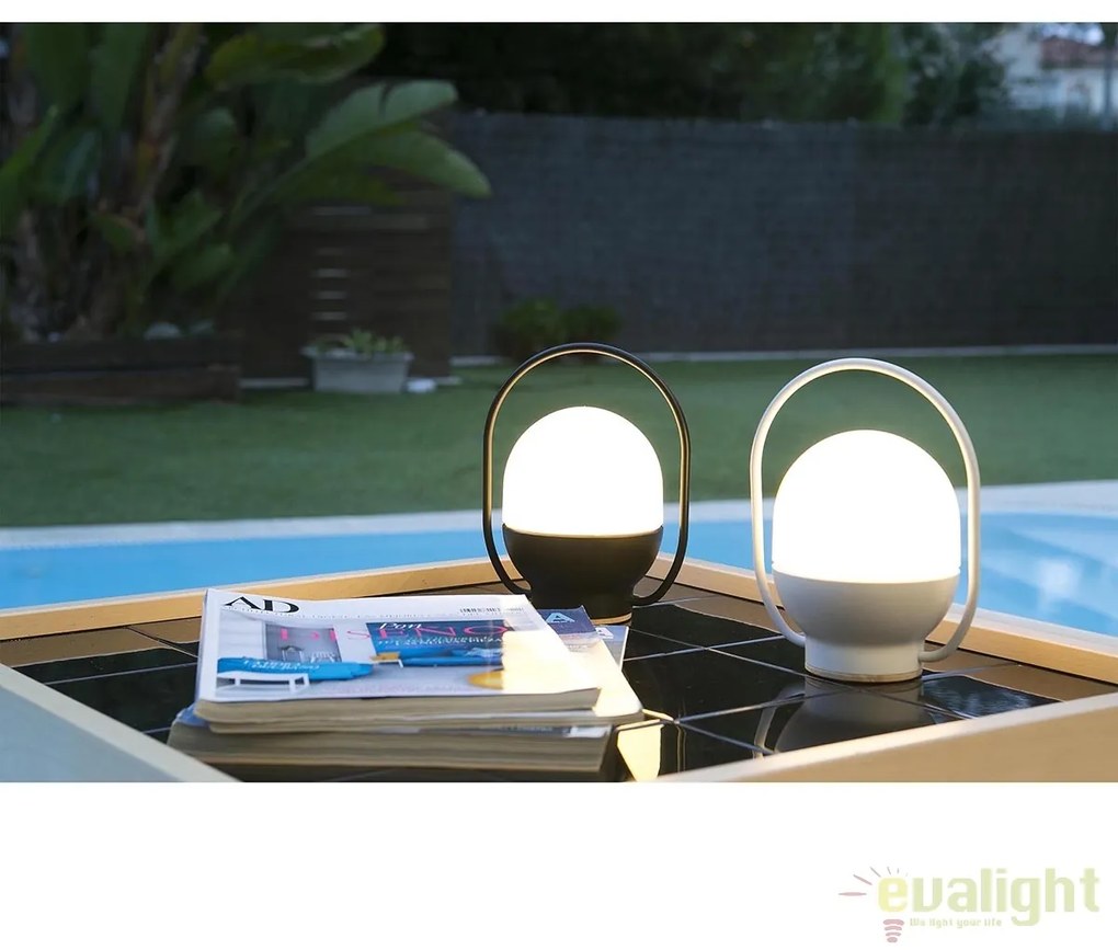 Lampa LED portabila design funny TAKE AWAY White 01015