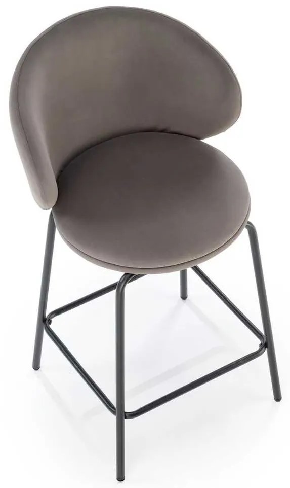 Scaun de bar Ava, gri
