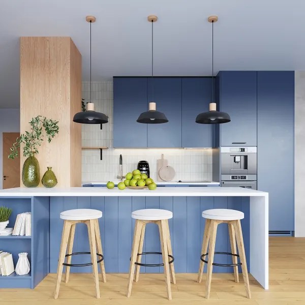 Lustră pe cablu Sollux SL.1322 FANO 1xE27/15W/230V negru