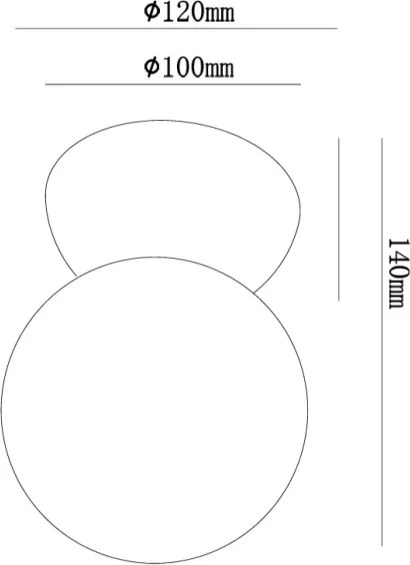 Ondaluce - Aplica de perete ROCK 1xG9/7W/230V beton/alb