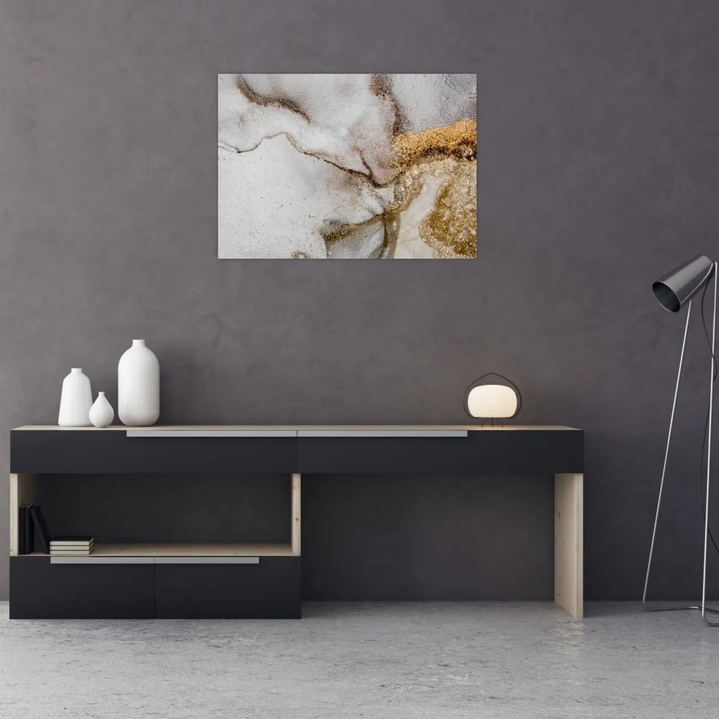 Tablou - Cerneală de marmură (70x50 cm)