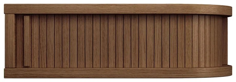 Noptieră maro cu aspect de lemn de nuc Farsta – Woodman