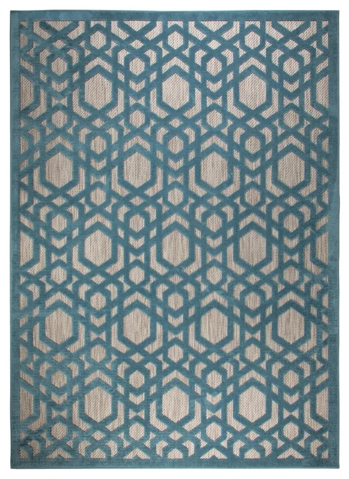 Covor de exterior albastru tip traversă 150x80 cm Oro - Flair Rugs