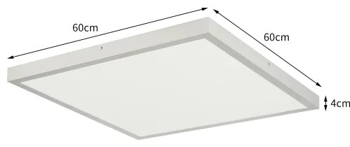 Brilagi FRAME SMART - corp de iluminat LED reglabil pentru baie LED/50W/230V 60x60 IP44 + telecomandă