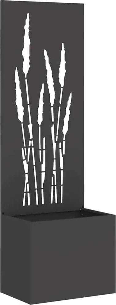 vidaXL Ecran de intimitate pentru grădină Traforaj Negru 50 x 140 cm