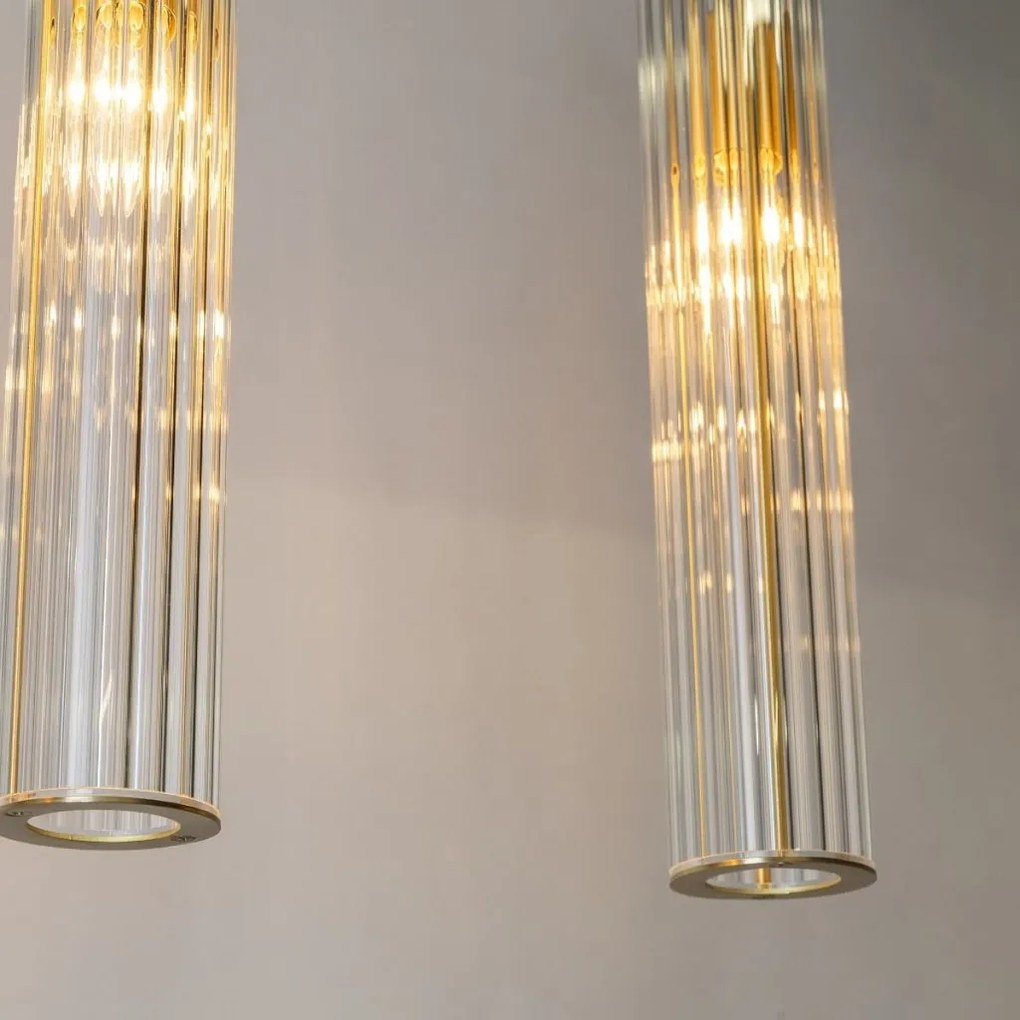 Lustra cu 4 pendule design modern ARIA alama periata