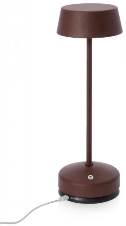 Veioza LED Esprit, maro, inaltime 33 cm, Bizotto