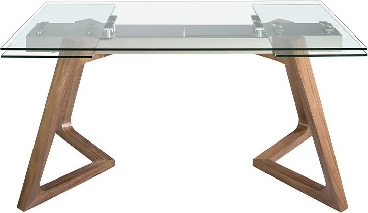 Masa extensibila deosebita design LUX Glass 160-240x90cm