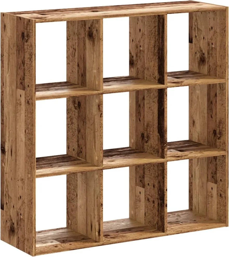 vidaXL Bibliotecă, lemn vechi, 102x32x102 cm, lemn prelucrat