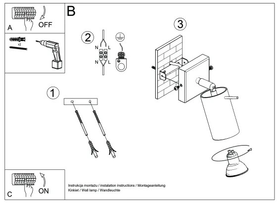 Spot de perete Sollux SL.1500 RING 1xGU10/10W/230V verde