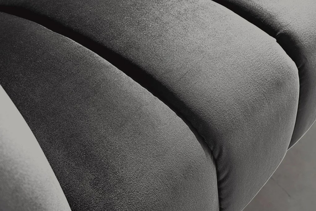 Canapea 2 locuri design elegant Noblesse, gri