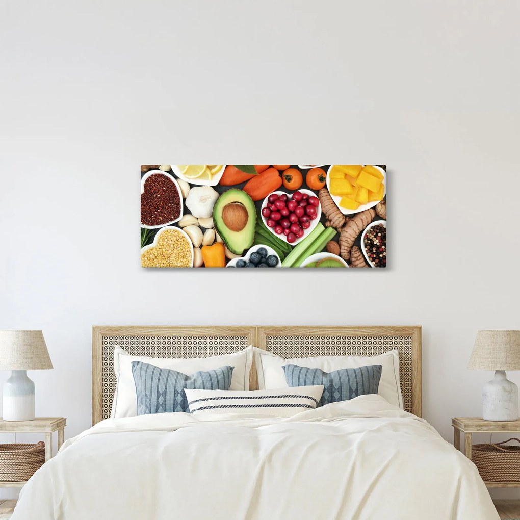 Tablou - Alimente sănătoase (120x50 cm)