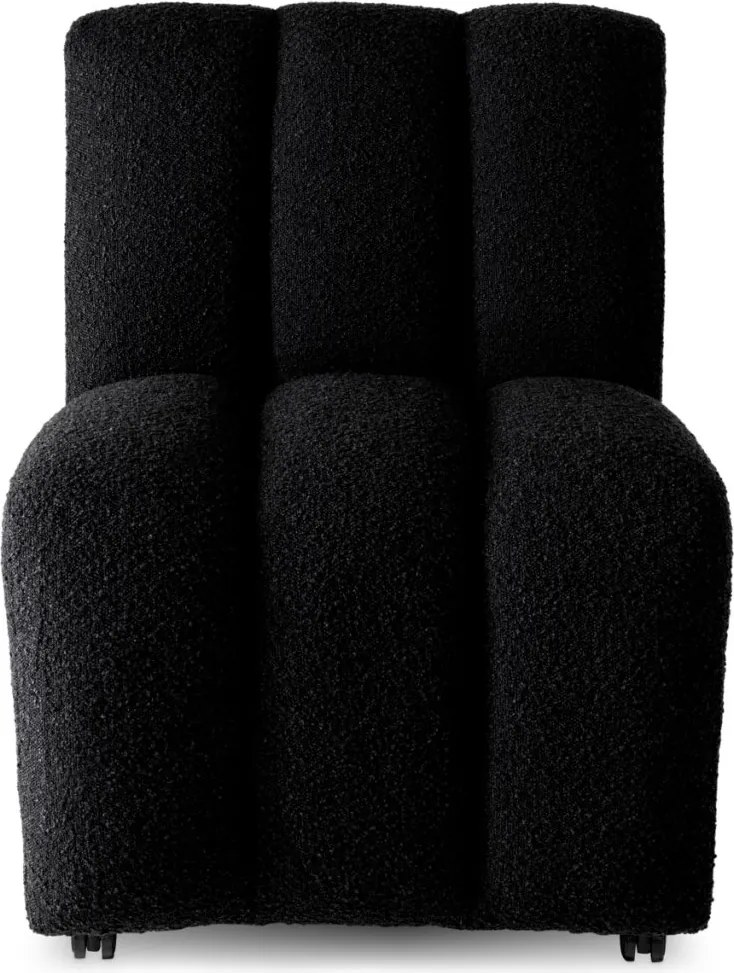 Scaun design LUX Kelly, Boucle negru