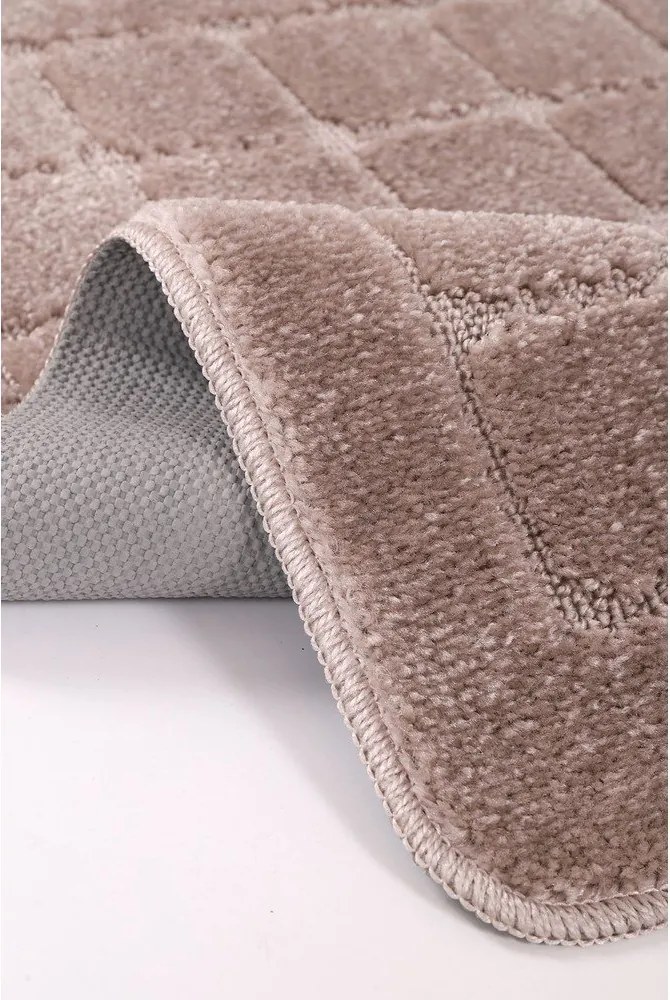 Covorașe de baie maro 2 buc. 50x80 cm Kareli – Foutastic