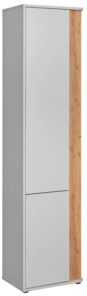 Dulap cu rafturi Voncile 20 ASPG VV SS1 (perlă gri + Stejar artrisan). 1024250