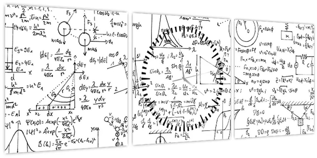 Tablou - Formule (cu ceas) (90x30 cm)