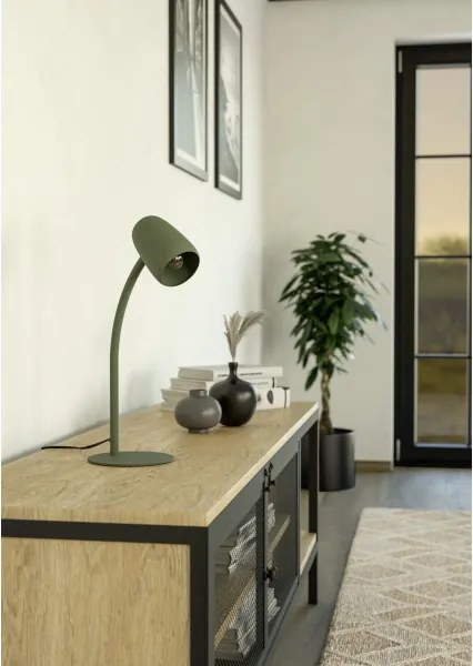 Eglo 901831 - Lampă de masă CARLO 1xE14/18W/230V verde